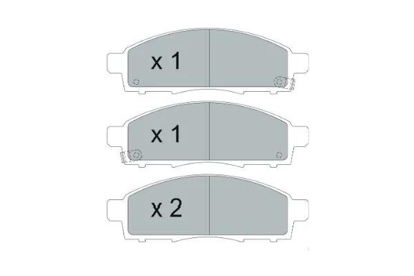 Brake Pad Set, disc brake KBP-6599