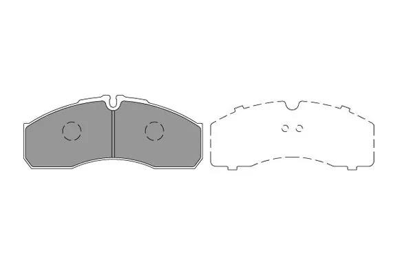 Brake Pad Set, disc brake KBP-6598
