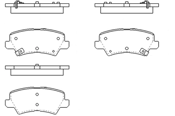 Brake Pad Set, disc brake KBP-4581