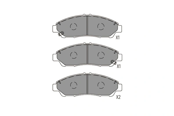 Brake Pad Set, disc brake KBP-2071