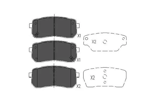 Brake Pad Set, disc brake KBP-3026