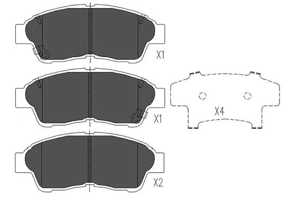 Brake Pad Set, disc brake KBP-9005
