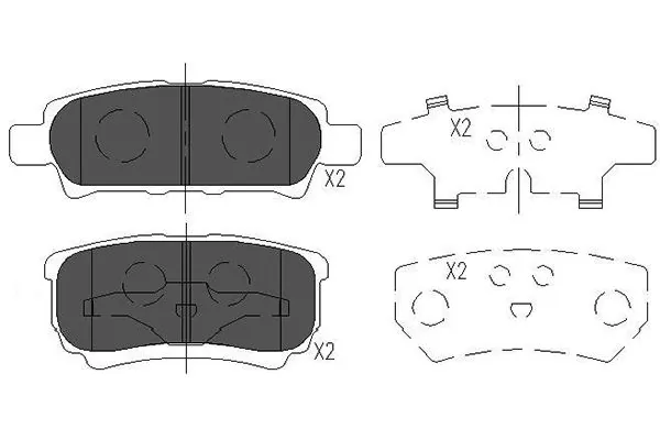 Brake Pad Set, disc brake KBP-5518