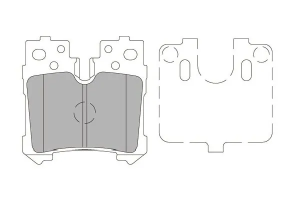 Brake Pad Set, disc brake KBP-9122