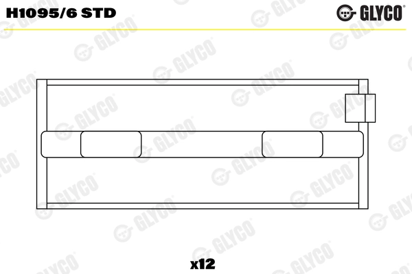 크랭크 샤프트 베어링 H1095/6 STD