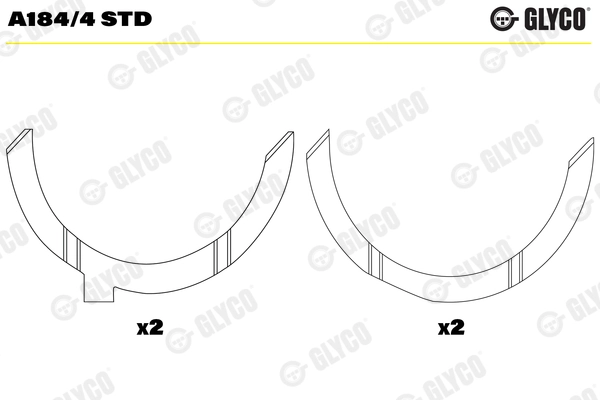Thrust Washer, crankshaft A184/4 STD