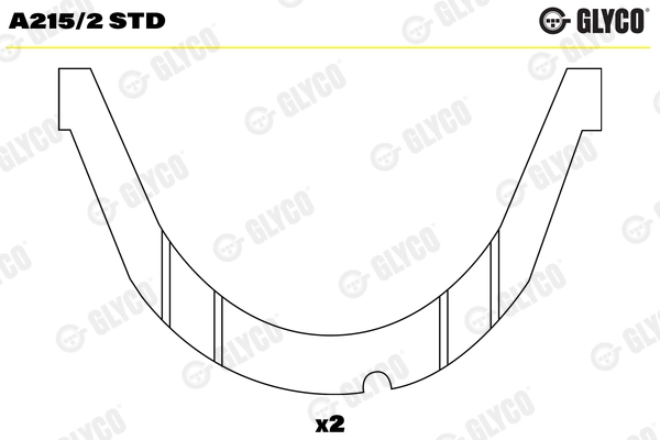 Thrust Washer, crankshaft A215/2 STD
