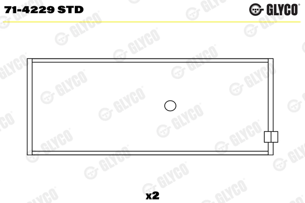 GLYCO 71-4229 STD Connecting Rod Bearing