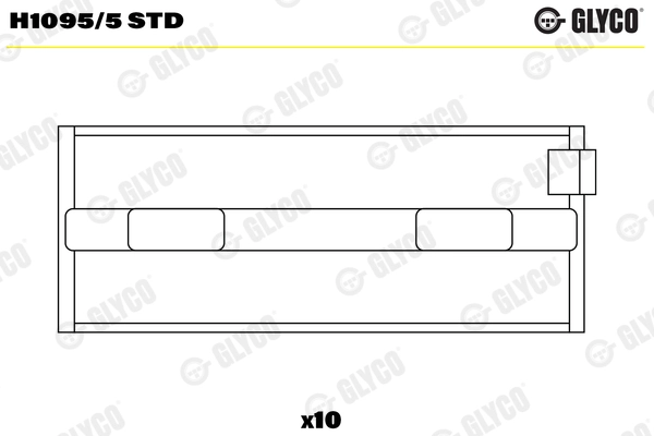 크랭크 샤프트 베어링 H1095/5 STD