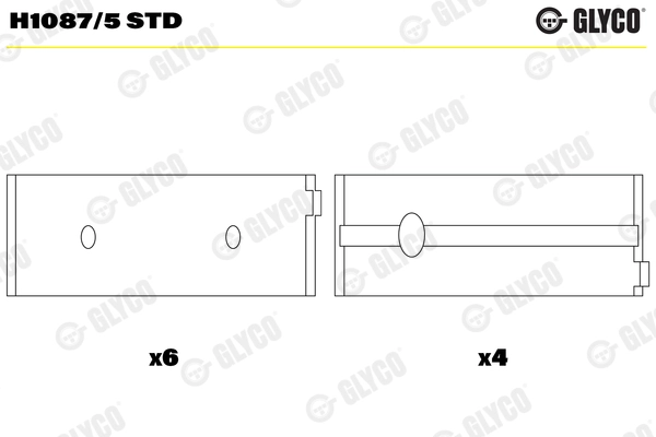 Crankshaft Bearing H1087/5 STD