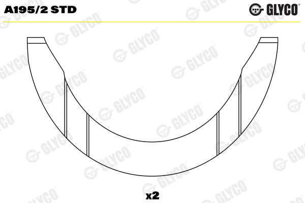 Thrust Washer, crankshaft A195/2 STD