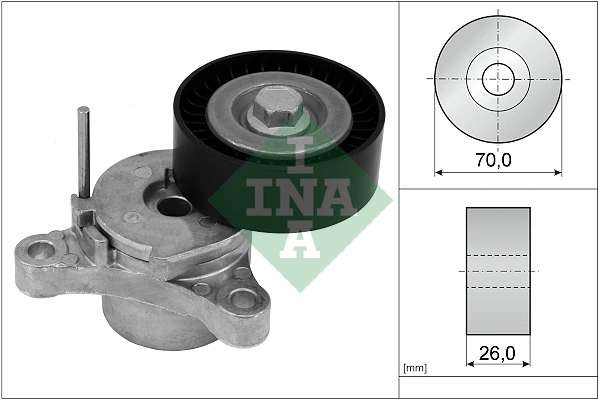 Belt Tensioner, V-ribbed belt 534 0666 10