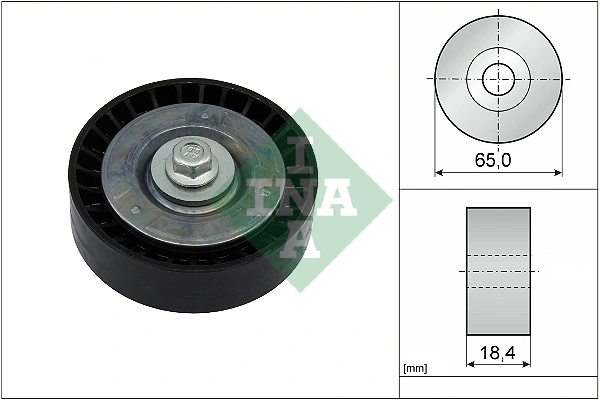 Deflection/Guide Pulley, V-ribbed belt 532 0913 10