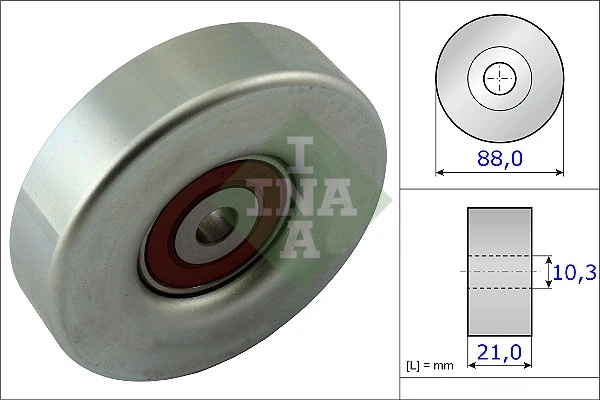 Deflection/Guide Pulley, V-ribbed belt 532 0618 10