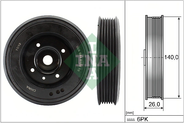 Belt Pulley, crankshaft 544 0158 10