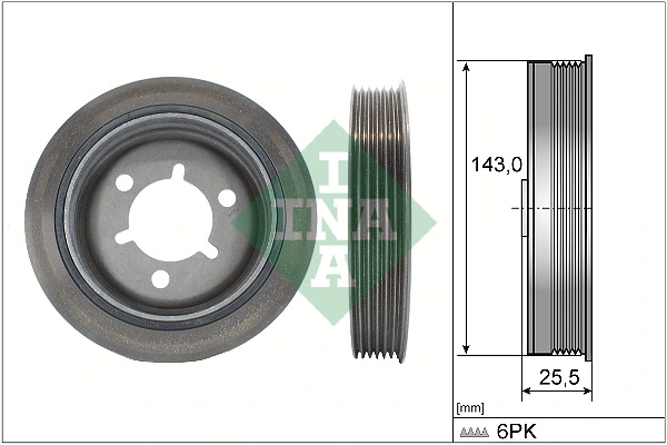 Belt Pulley, crankshaft 544 0145 10