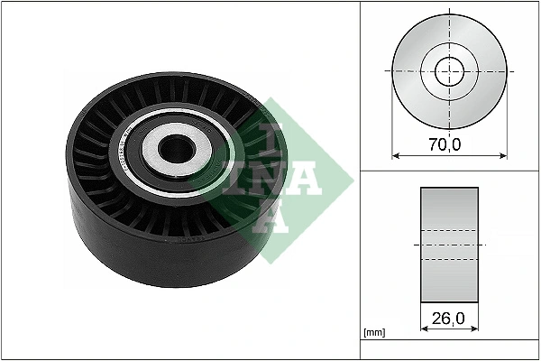 Deflection/Guide Pulley, V-ribbed belt 532 0544 10