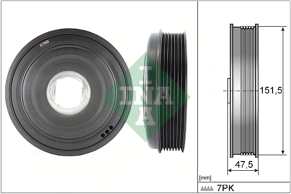 Belt Pulley, crankshaft 544 0136 10