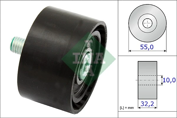 Deflection/Guide Pulley, V-ribbed belt 532 0659 10