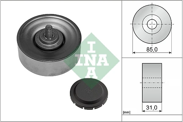 Deflection/Guide Pulley, V-ribbed belt 532 0569 10
