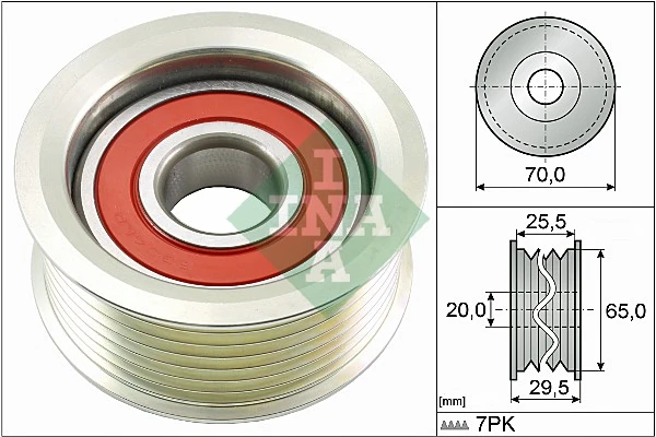 Deflection/Guide Pulley, V-ribbed belt 532 0803 10