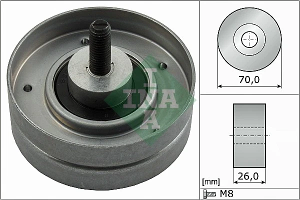 Deflection/Guide Pulley, V-ribbed belt 532 0524 10