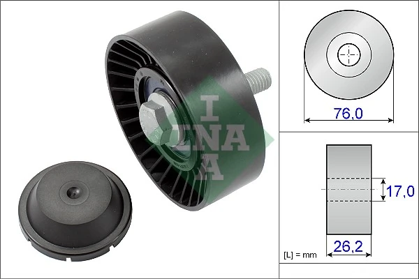 Deflection/Guide Pulley, V-ribbed belt 532 0632 10