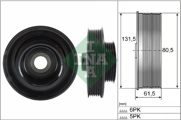 Belt Pulley, crankshaft 544 0141 10