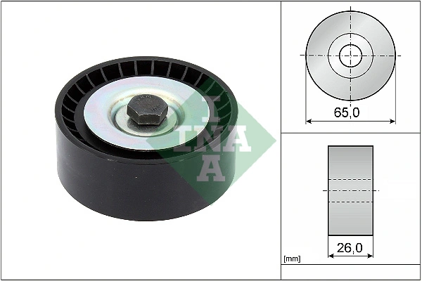 Deflection/Guide Pulley, V-ribbed belt 532 0916 10