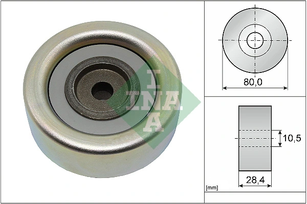 Deflection/Guide Pulley, V-ribbed belt 532 0933 10