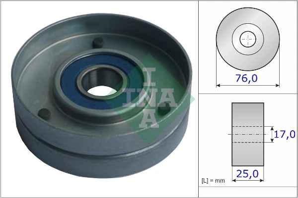Tensioner Pulley, V-ribbed belt 531 0751 30