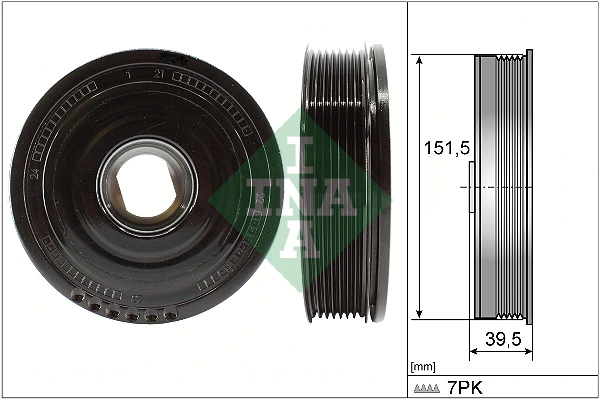 Belt Pulley, crankshaft 544 0177 10