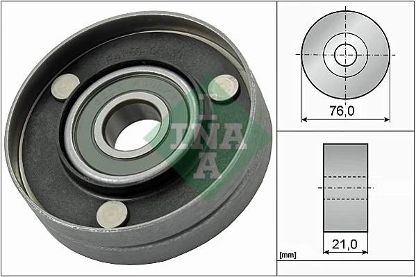 Deflection/Guide Pulley, V-ribbed belt 532 0567 10