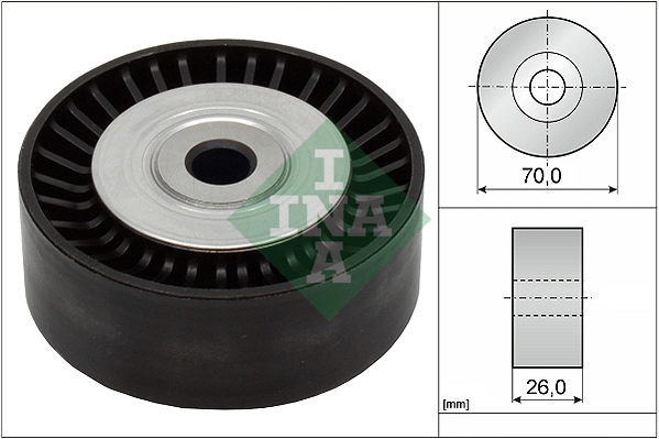 Deflection/Guide Pulley, V-ribbed belt 532 0533 10