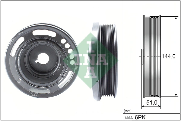 Belt Pulley, crankshaft 544 0168 10