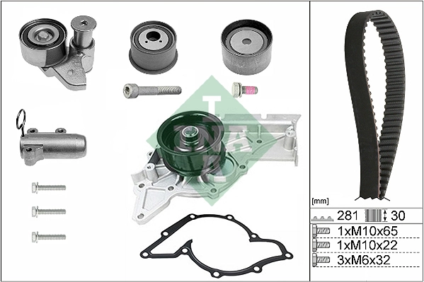 Water Pump & Timing Belt Kit 530 0480 30