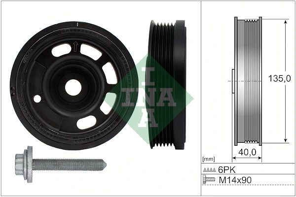 Belt Pulley Set, crankshaft 544 0172 20