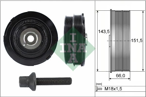 Belt Pulley Set, crankshaft 544 0069 20