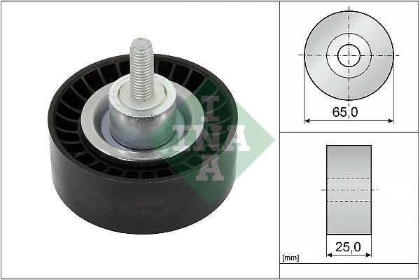 Deflection/Guide Pulley, V-ribbed belt 532 0886 10