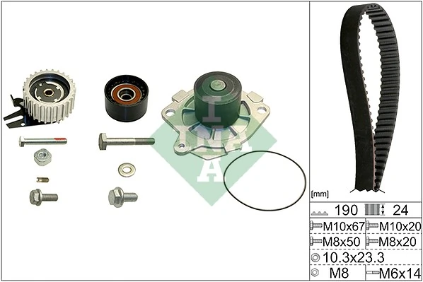 Water Pump & Timing Belt Kit 530 0624 30