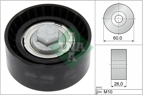 Deflection/Guide Pulley, V-ribbed belt 532 0868 10