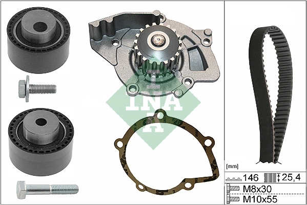 Water Pump & Timing Belt Kit 530 0446 31
