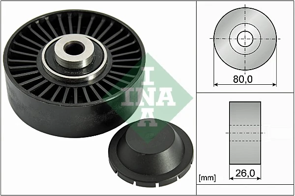 Deflection/Guide Pulley, V-ribbed belt 532 0370 20