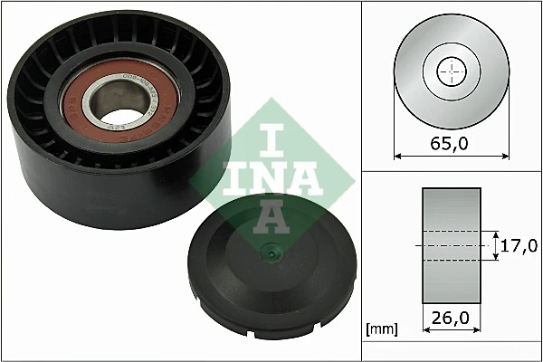 Deflection/Guide Pulley, V-ribbed belt 532 0557 10