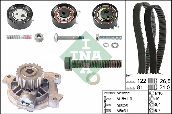 Water Pump & Timing Belt Kit 530 0483 30