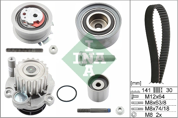 Water Pump & Timing Belt Kit 530 0463 30