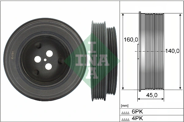 Belt Pulley, crankshaft 544 0131 10