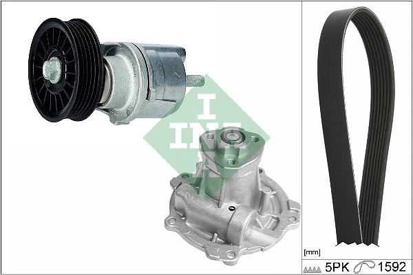 Water Pump + V-Ribbed Belt Kit 529 0161 31