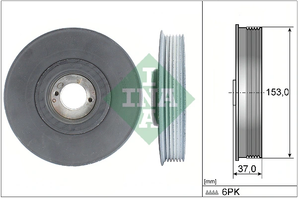 Belt Pulley, crankshaft 544 0039 10