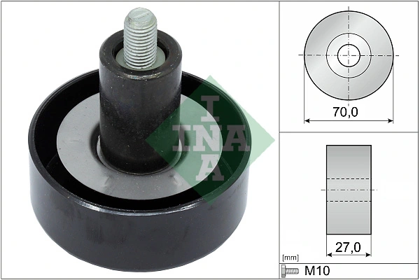 Deflection/Guide Pulley, V-ribbed belt 532 0657 10